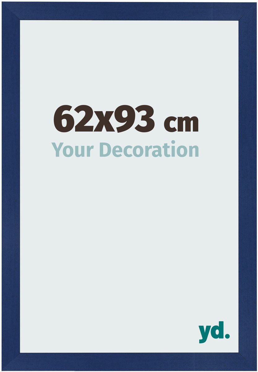 Your Decoration - Fotolijst 62x93 cm - MDF - Donkerblauw Geveegd - Bologna