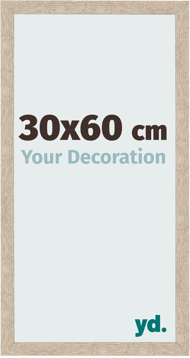 Your Decoration - Fotolijst 30x60 cm - MDF - Sonoma Eiken - Bologna