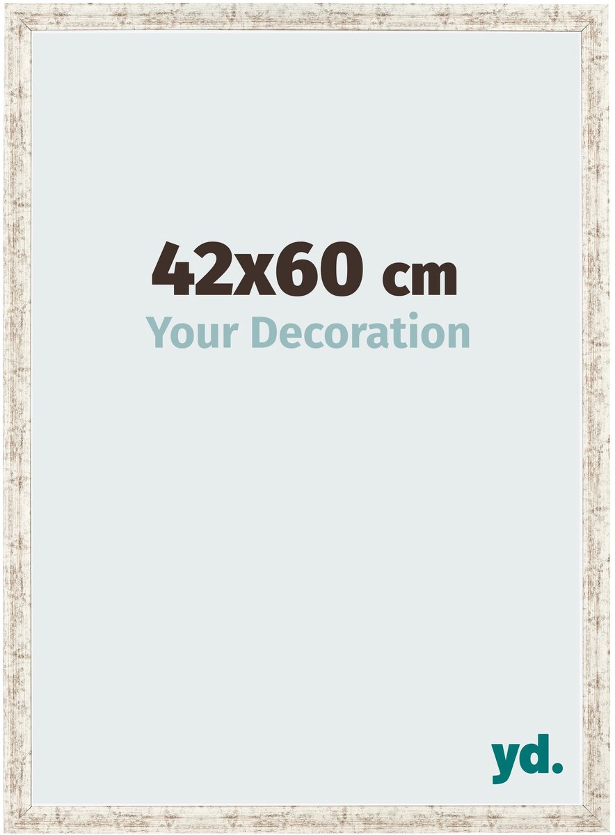 Your Decoration - Fotolijst 42x60 cm - MDF - Wit Vintage - Bologna