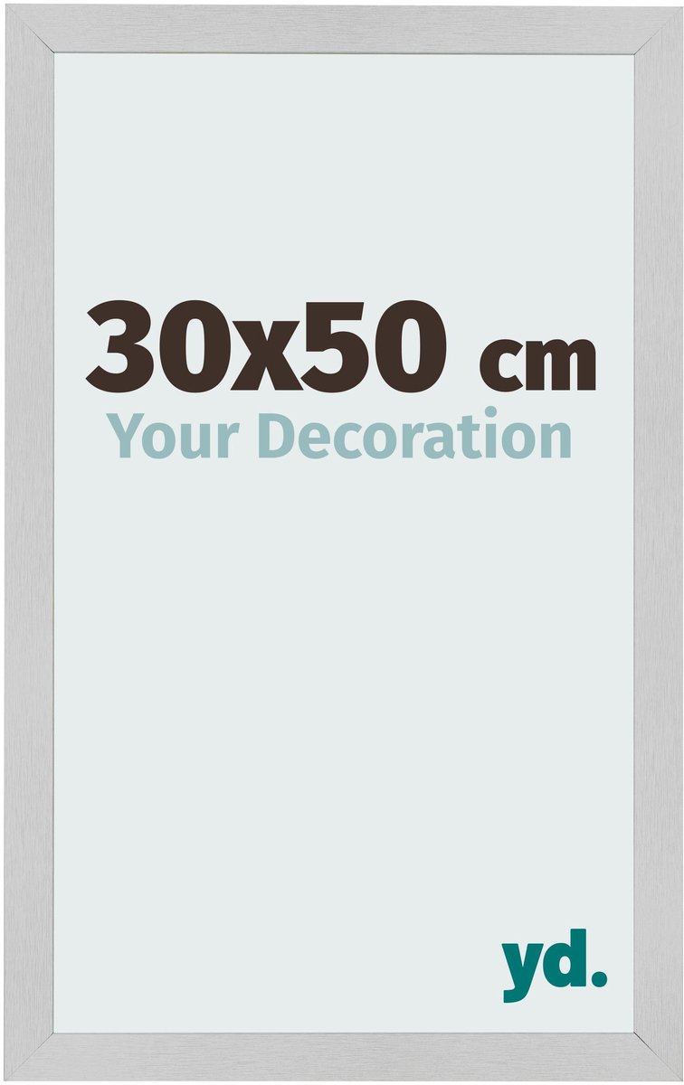 Your Decoration - Fotolijst 30x50 cm - MDF - Edelstaal - Bologna