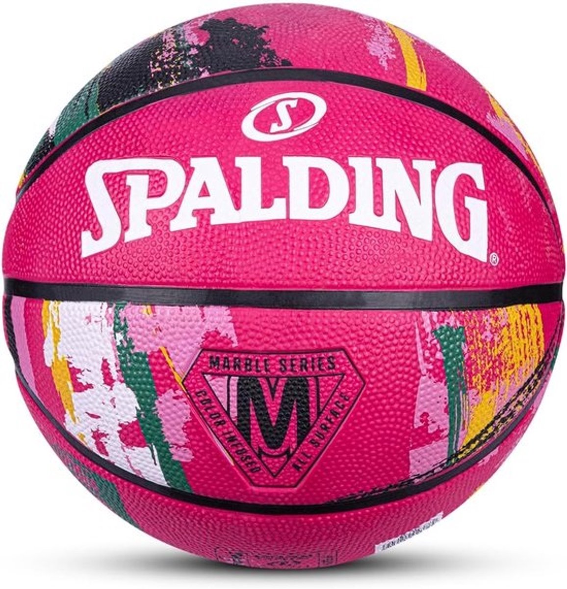 Basketbal - Sportbal Outdoor - Training en Match - Duurzame Rubber Hoes - Maat 6 - Roze