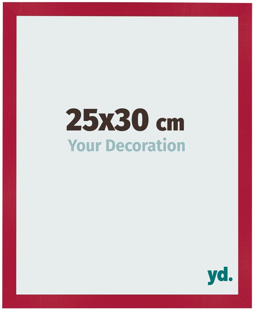 Your Decoration - Fotolijst 25x30 cm - MDF - Rood - Bologna