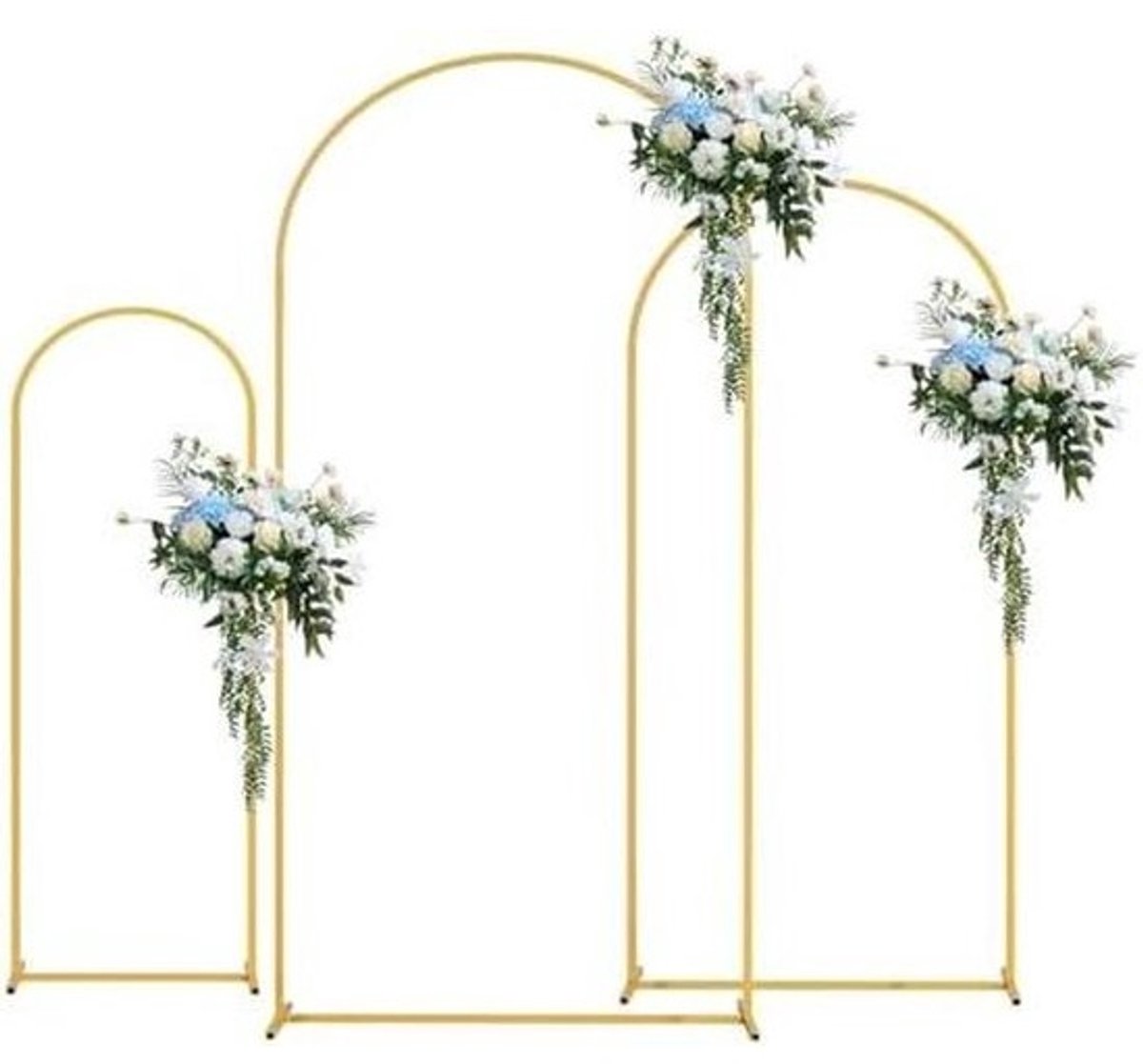 Maanvorm Tuin Boog - Bruiloft Achtergrond Stand - Decoratie Ceremonies - Elegant Gebogen Ontwerp - 1.8 m + 2.1 m