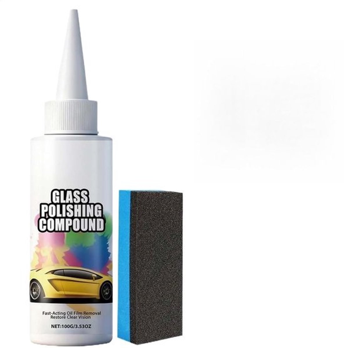 Polijstpasta - Krasverwijderaar - Glas Reinigen - Anti-regen formule - 100 gram