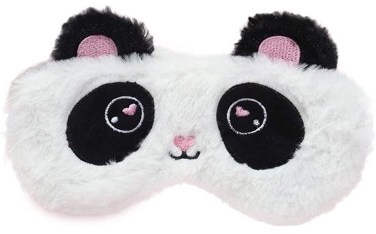 Pluche Panda Slaapmasker Nachtmasker voor Dames Heren Kinderen - Zacht Oogmasker voor Reiscomfort
