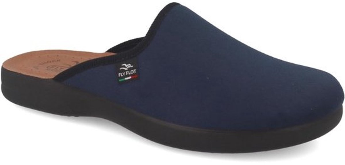 Heren pantoffels met klittenband en warme voering