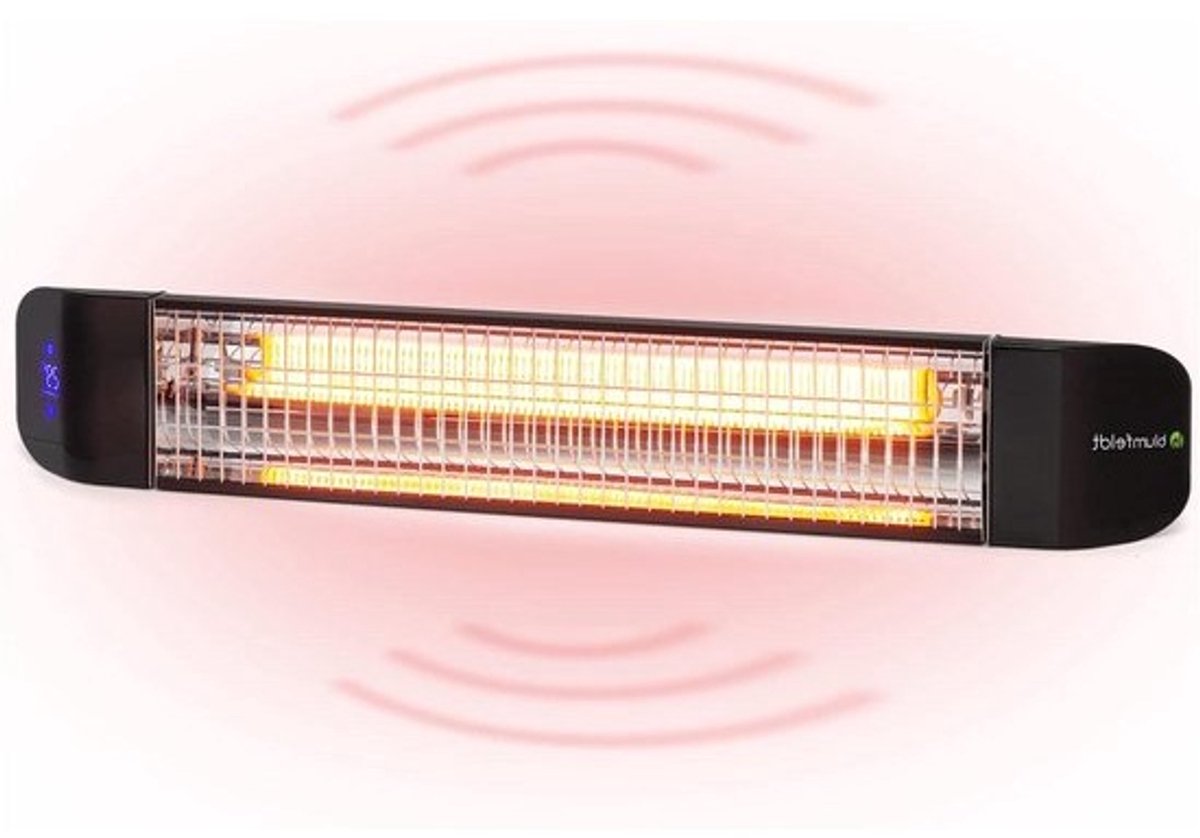 Terrasverwarmer - Buitenverwarming - Gezellig Buiten - App Bediening - 2400 Watt - Wit