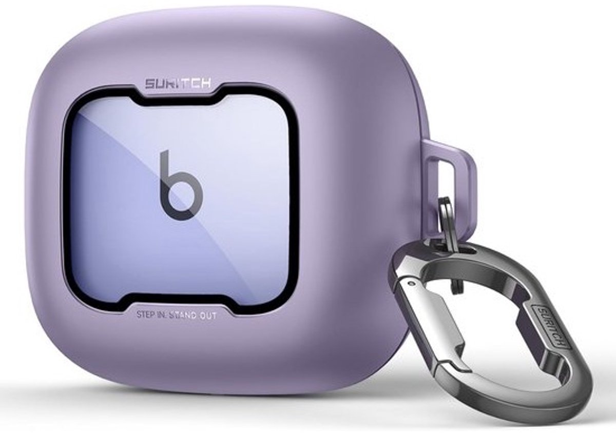 Hoesje voor Beats Powerbeats Pro 2 - Schokbestendige Bumper met Magnetische Sluiting, Karabijnhaak en Reinigingsset