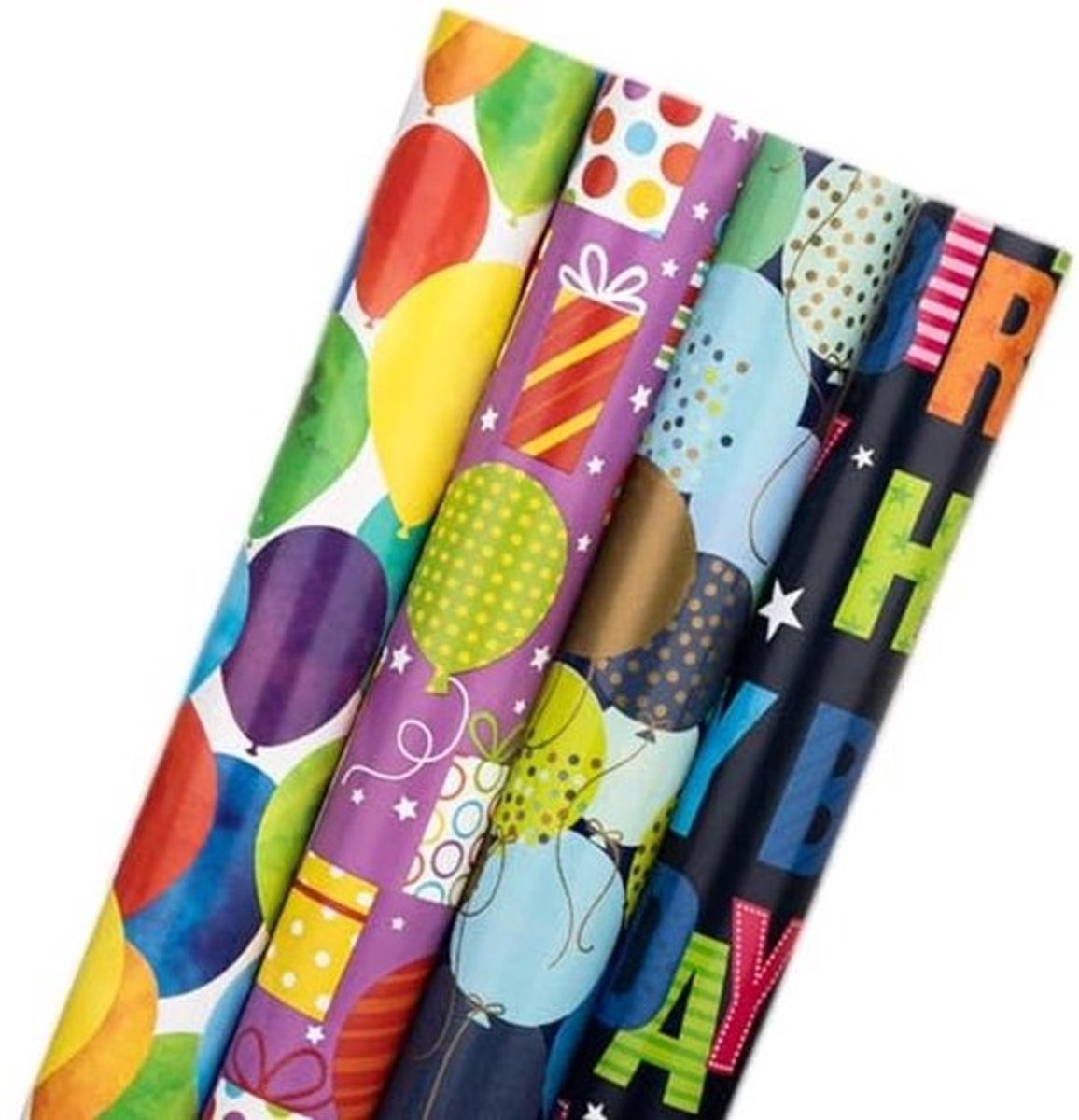 Verjaardag inpakpapier rol voor een feestelijke uitstraling
