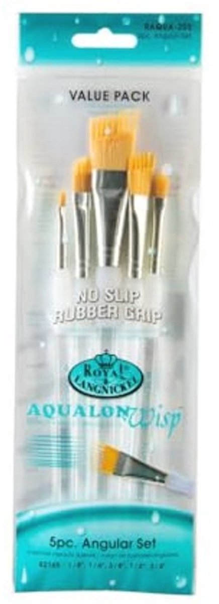 Hoekborstel Set van 5 met Aqualon Wisp