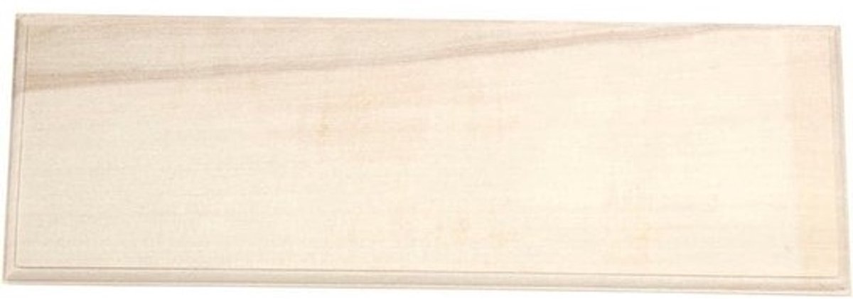 Naamplaatje Hout - Houten Bordje - Wanddecoratie Ophangen - Metalen Ophanghaak - 30 x 10 cm - Poolgroen