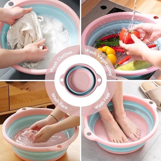 Vouwbare Wasbak - Compacte Silicone Wasbak voor Kamperen en Huishoudelijk Gebruik — afbeelding 2