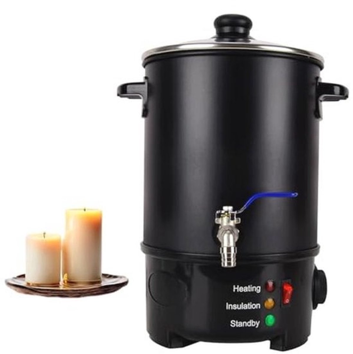 Elektrische Waxmelter 6L voor Kaarsenmaken - Snelle Verwarming & Temperatuurregeling