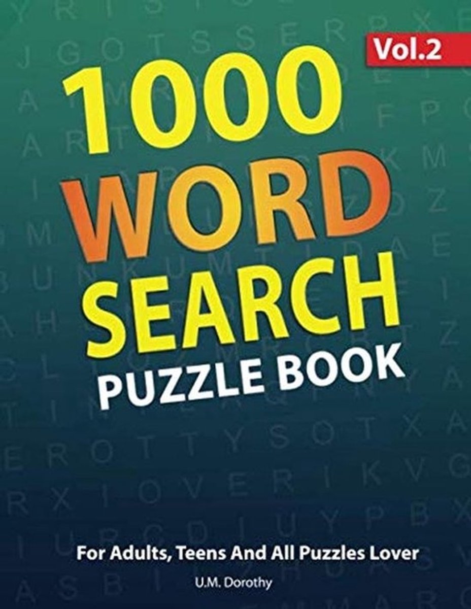 1000 Woordzoekers Puzzelboek voor Volwassenen - Groot Puzzelboek voor Urenlang Plezier en Hersentraining