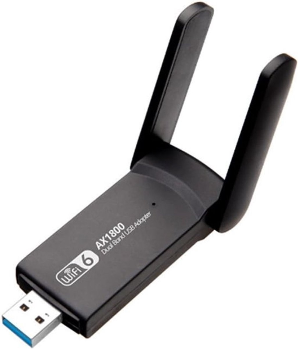 Wifi Adapter - Netwerkkaart Dongle - Sneller Internet - Dual Band AC - USB 3.0 - Zwart