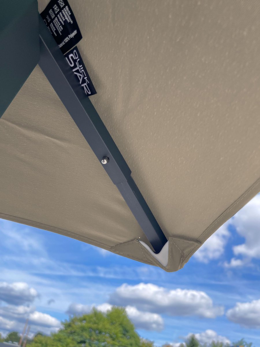 QUICK STAR Vervangend dak 250g tuinpaviljoen 3x4m zand antiek paviljoendak vervangende bekleding - ShopVlot