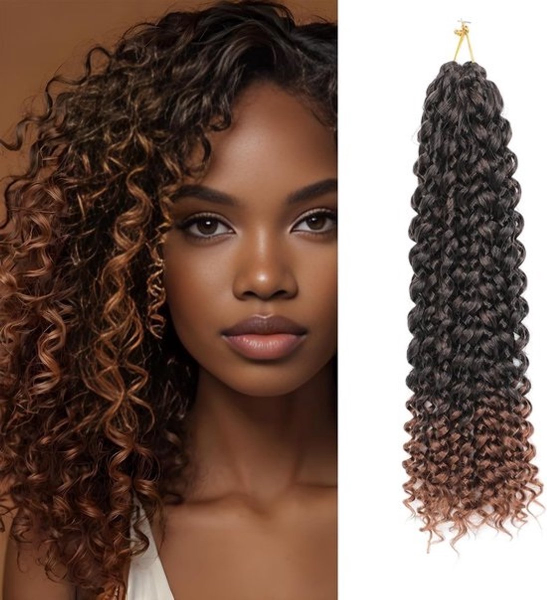 8 Bundels 14 Inch Krullend Krokodil Haar - Beach Curl Watergolf Synthetische Haarverlenging