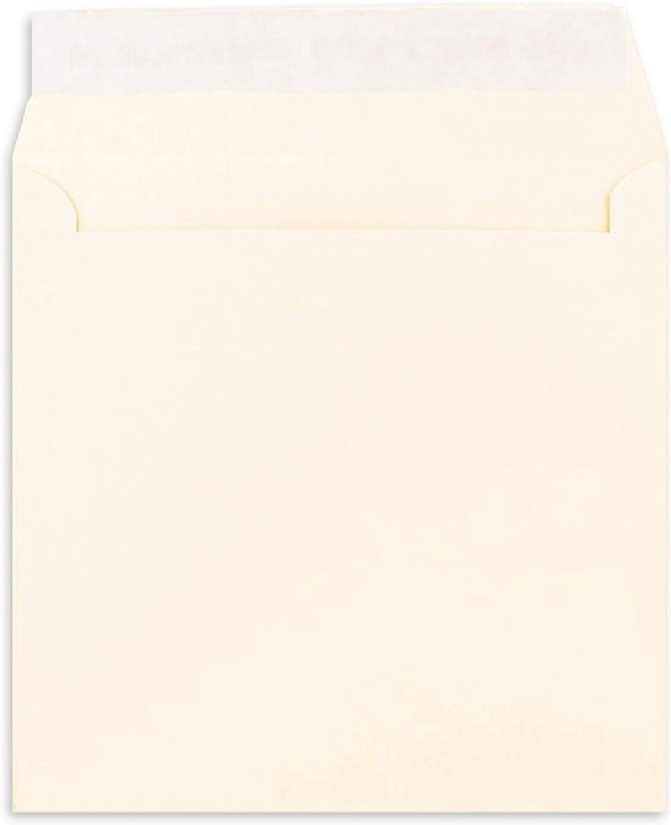 Vierkante Enveloppen - Wenskaart Envelop Uitnodiging Envelop - Kaarten Versturen - Zelfklevend met Schilstrip - 155 x 155 cm