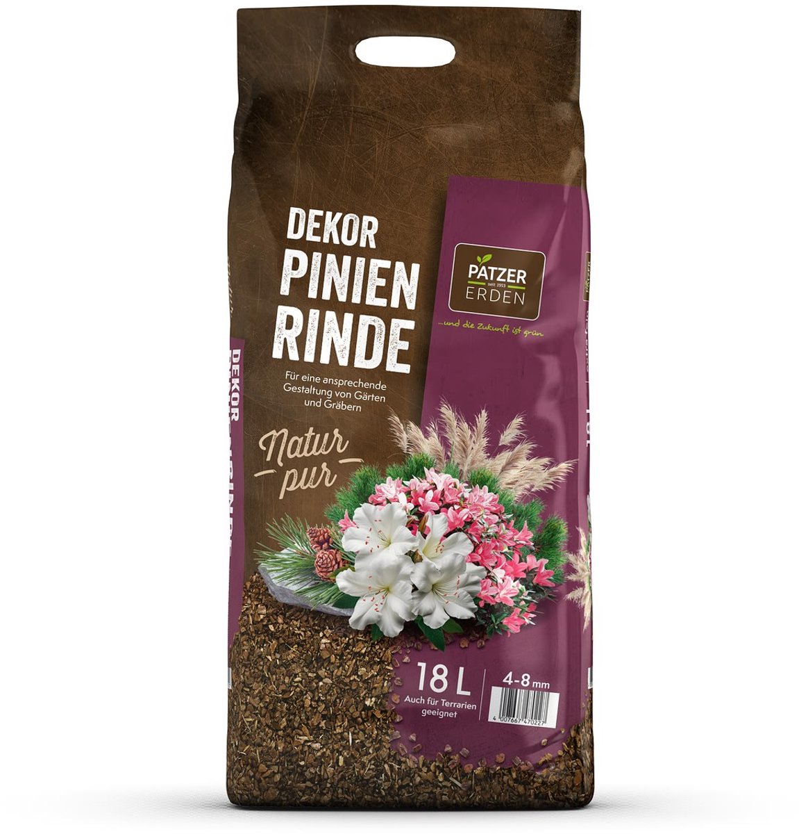 PATZER NATUR PUR Decor-Pijnboombast 4-8 mm / extra fijn - 18 liter