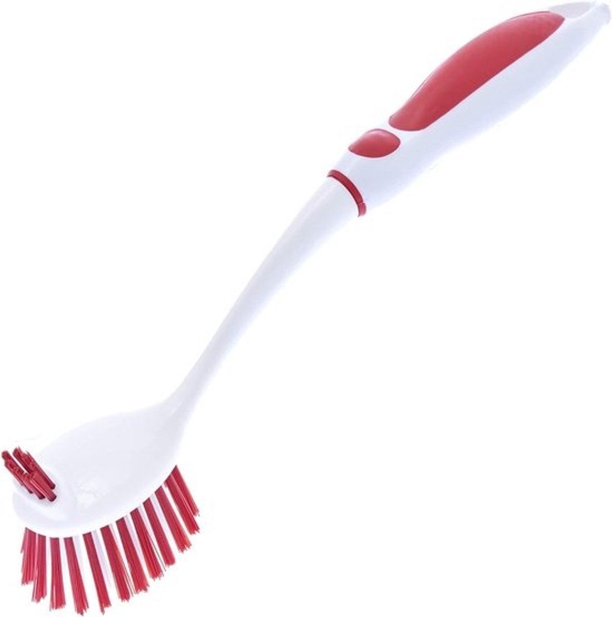 Afwasborstel met Handvat - Groente Borstel - Schoonmaken in Keuken - Dubbelzijdig Schrobben - Niet gespecificeerd - Rood