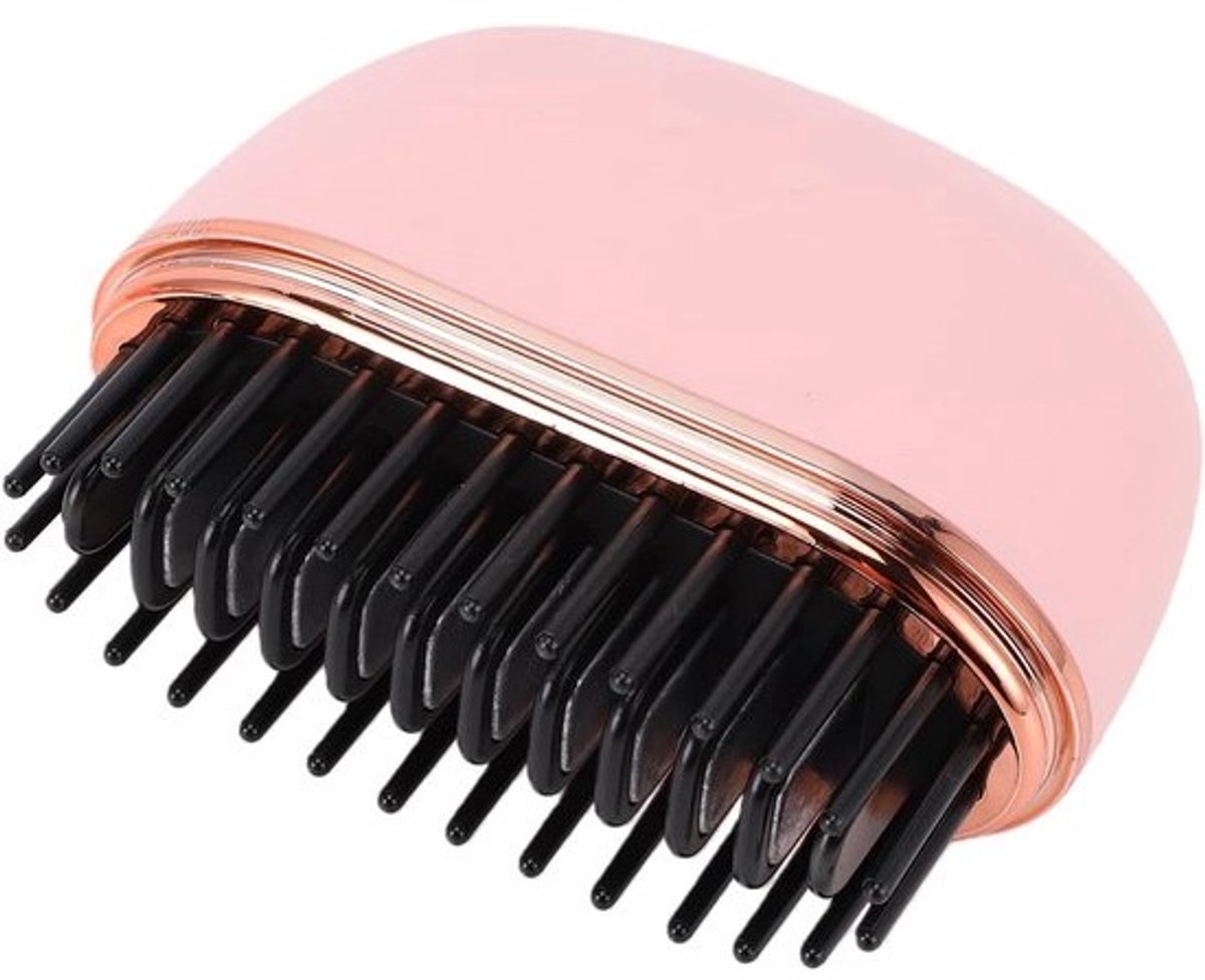 Draadloze Stijltang Borstel - Stijlkam Krulborstel - Snel Haar Stylen - 2-in-1 Styling Tool - 14 x 4.2 cm - Roze