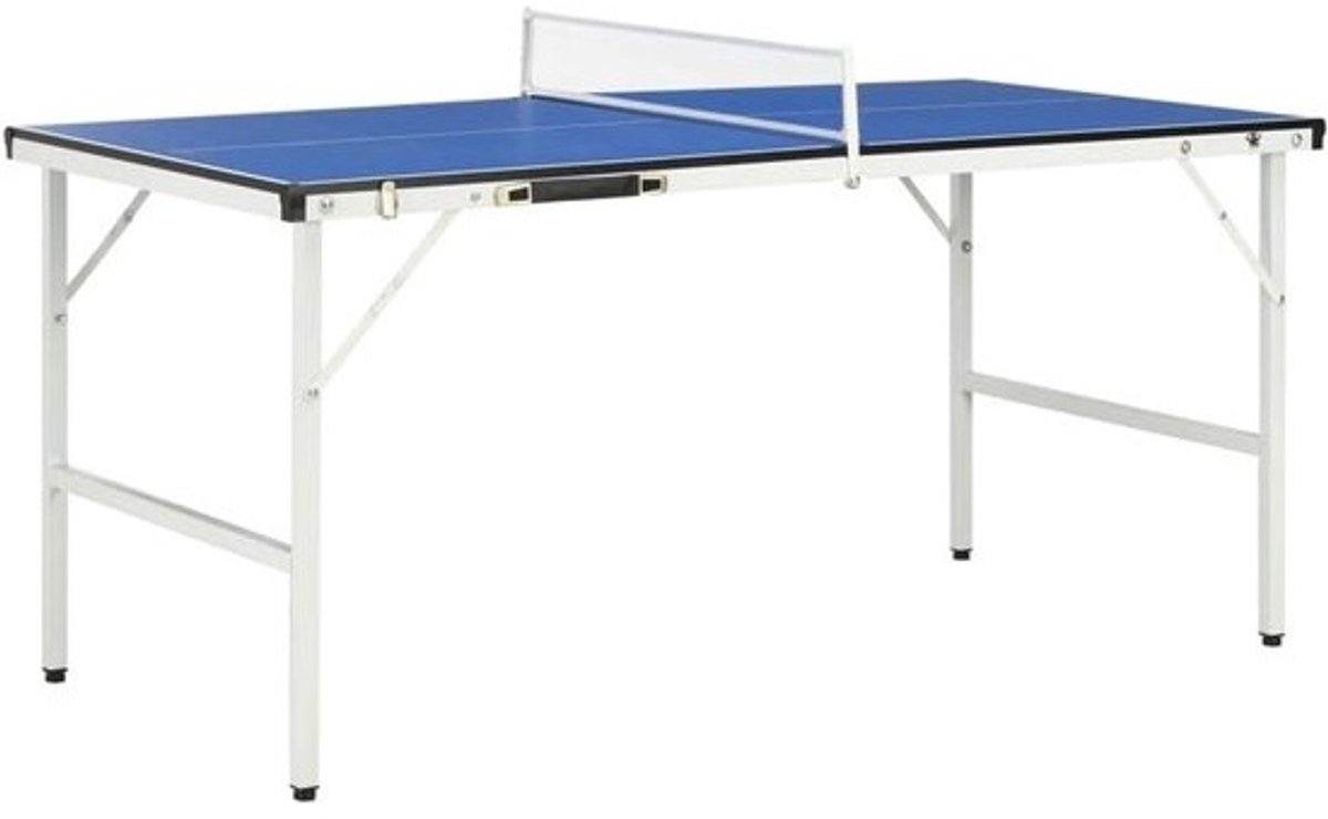 Tafeltennistafel - Pingpong tafel - Binnen en buiten - Inklapbaar ontwerp - 152 x 76 x 66 cm - Blauw