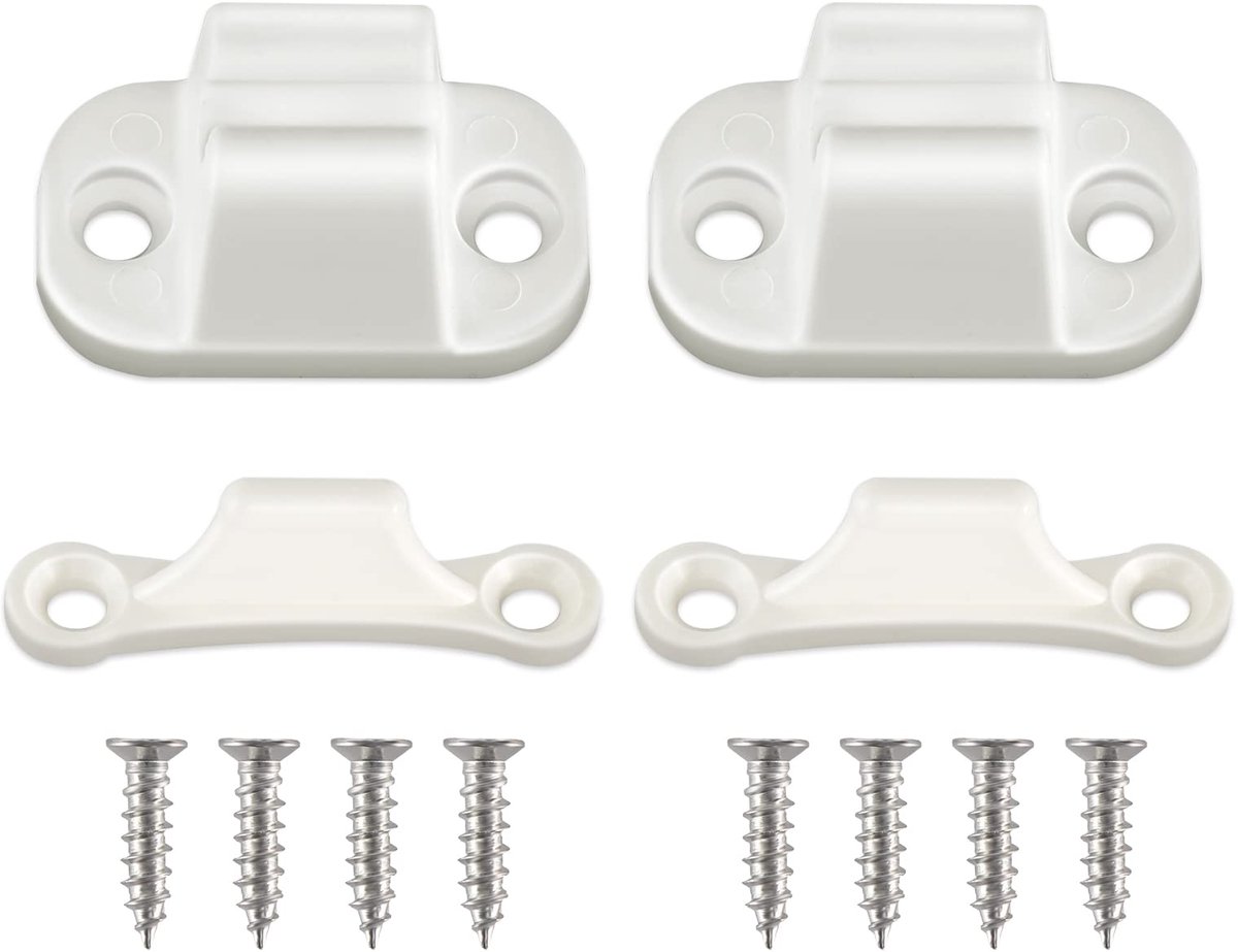 Deurvastzetter - Kunststof - Voor Caravan, Camper & Boot - 2 stuks