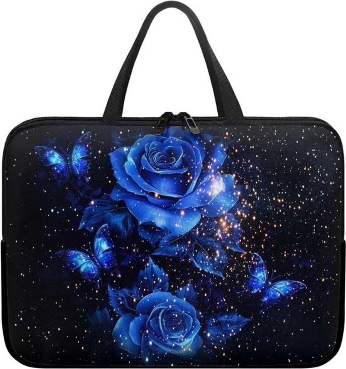 Waterdichte Laptoptas 10-17 Inch met Handvat en Rozenprint