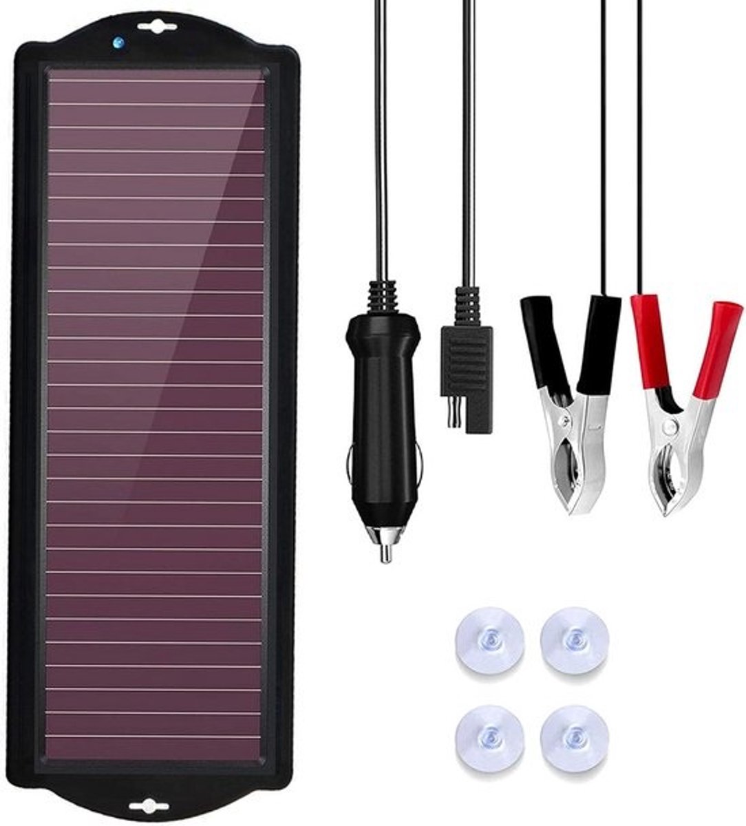 Draagbare 12V Druppellader Zonnepaneel voor Auto Motorfiets Accu Onderhoud
