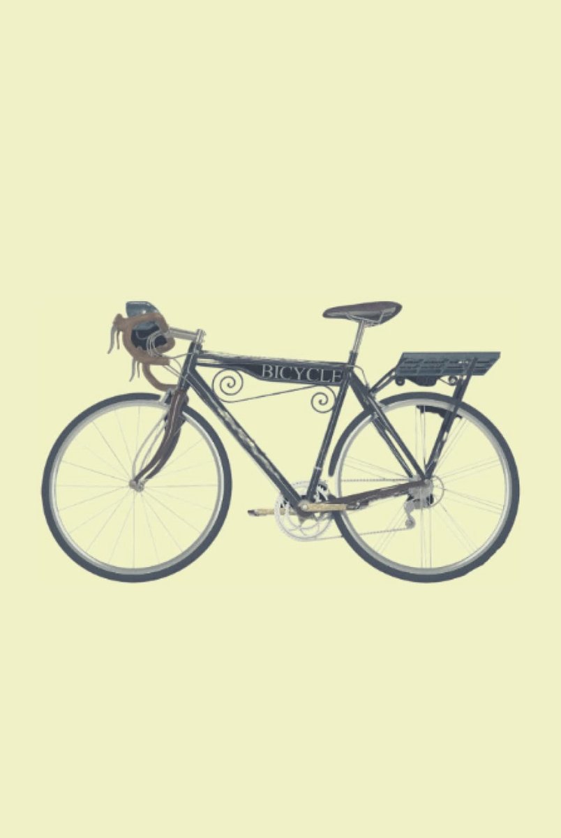 Bicycle: Notebook with Bicycle design. Portable book, good for writing, lecturing, notes, meeting, planner, drawing - ShopVlot