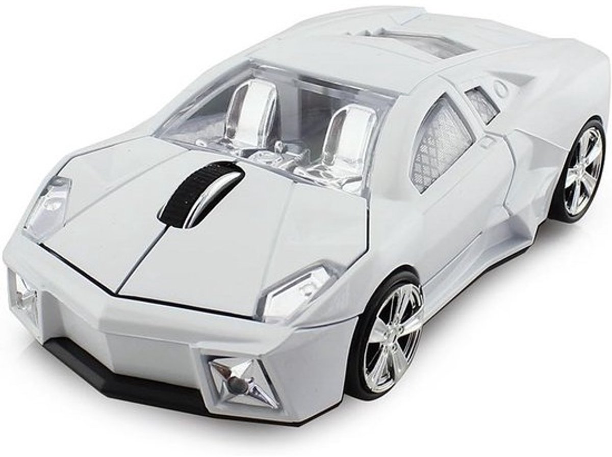 Draadloze Auto Muis 2.4G - Optische 1600 DPI - 10M Bereik - USB 2.0