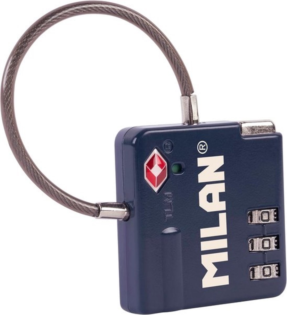 MILAN Metalen Combi-Slot 3-cijferig TSA Goedgekeurd Veilig Reisslot