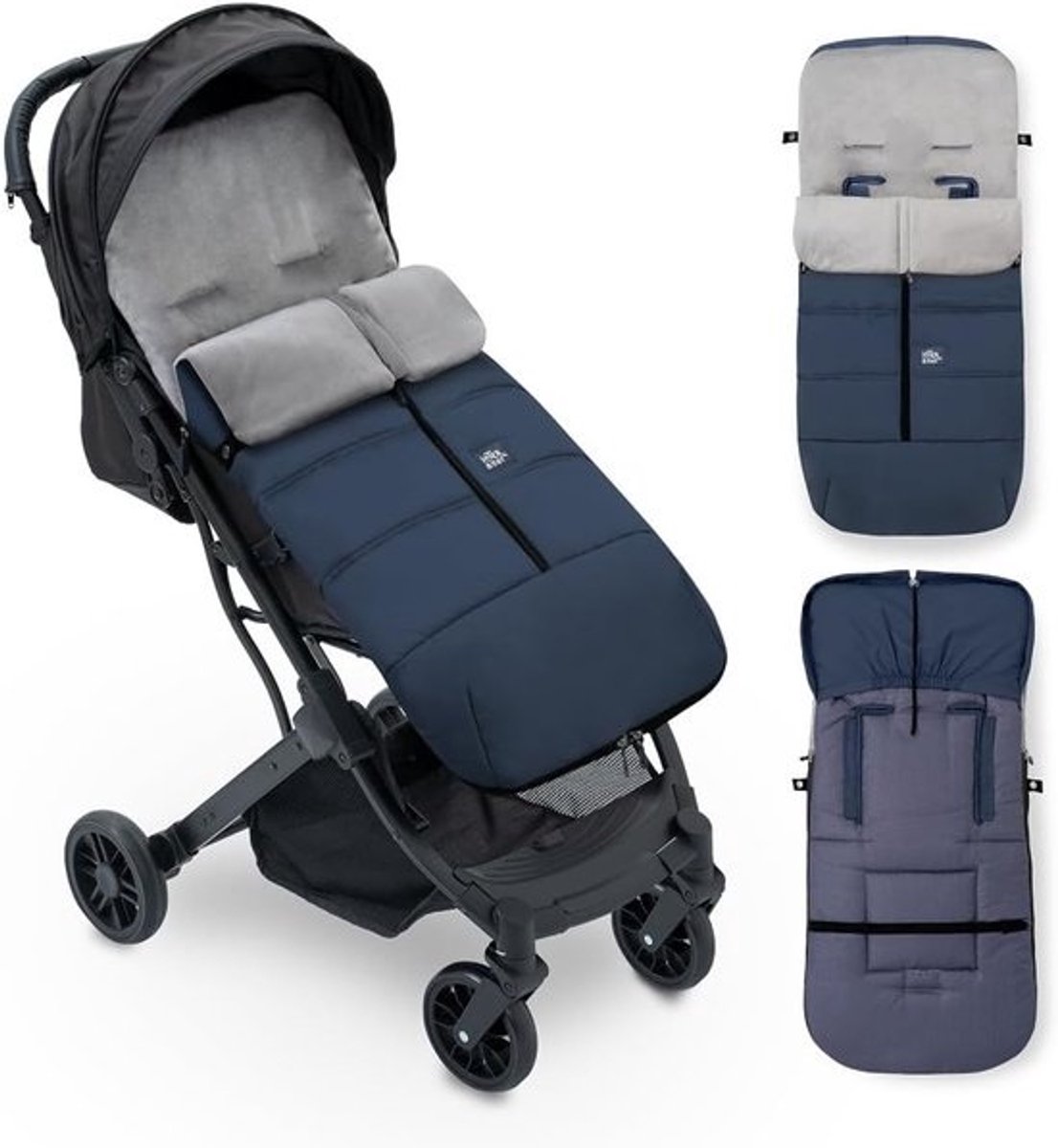 Universele Voetenzak voor Kinderwagen - Warm, Zacht Pluche en Anti-Allergeen