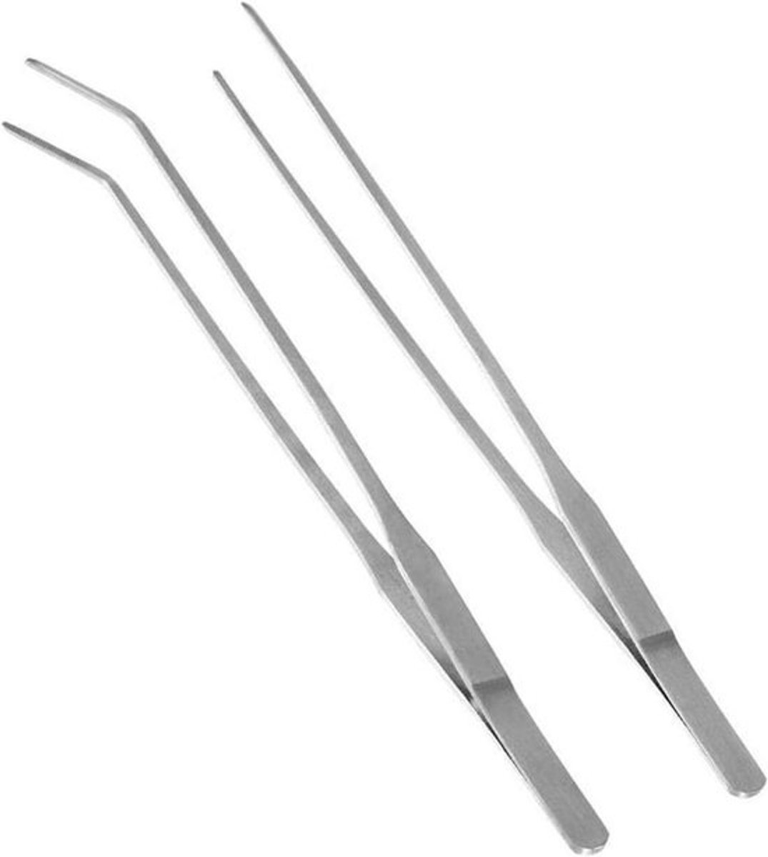 Aquariumpincetten 27 cm 2 stuks - Roestvrijstaal Pincet voor Waterplanten en Terrarium