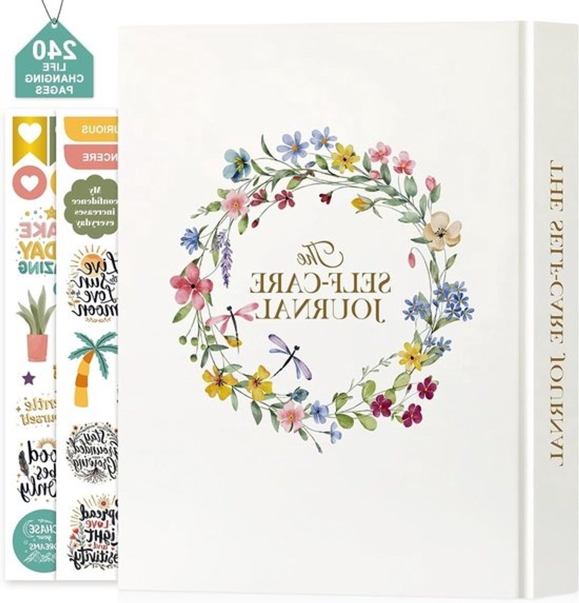 Zelfzorg Journal voor Vrouwen, Dagelijkse Reflectie en Dankbaarheid Planner met Aanmoedigingen, 5 Minuten Mentale Gezondheid Notitieboek voor Positieve Mood