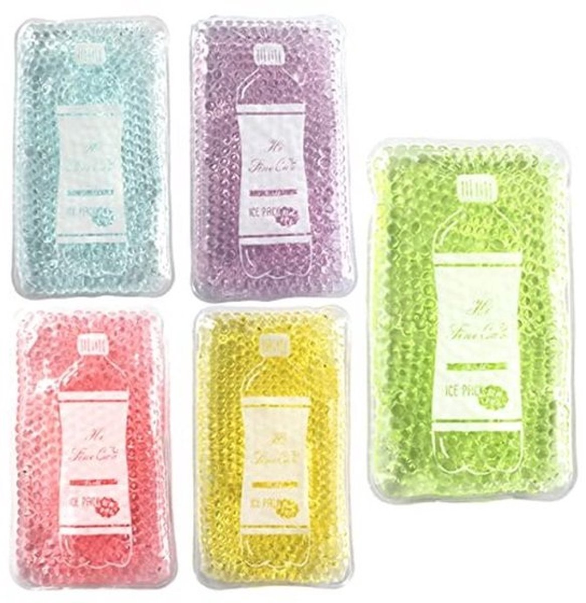Herbruikbare Koelelementen voor Lunchboxen - 5 Ronde Ice Packs - Houdt Voedsel Koud - Leuk Ontwerp voor Kinderen en Volwassenen