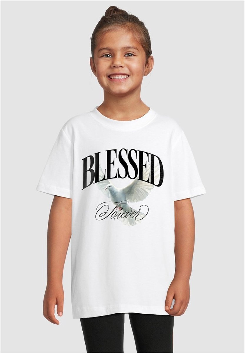 Mister Tee Blessed Forever Kinder Tshirt Kids 122/128 Wit
