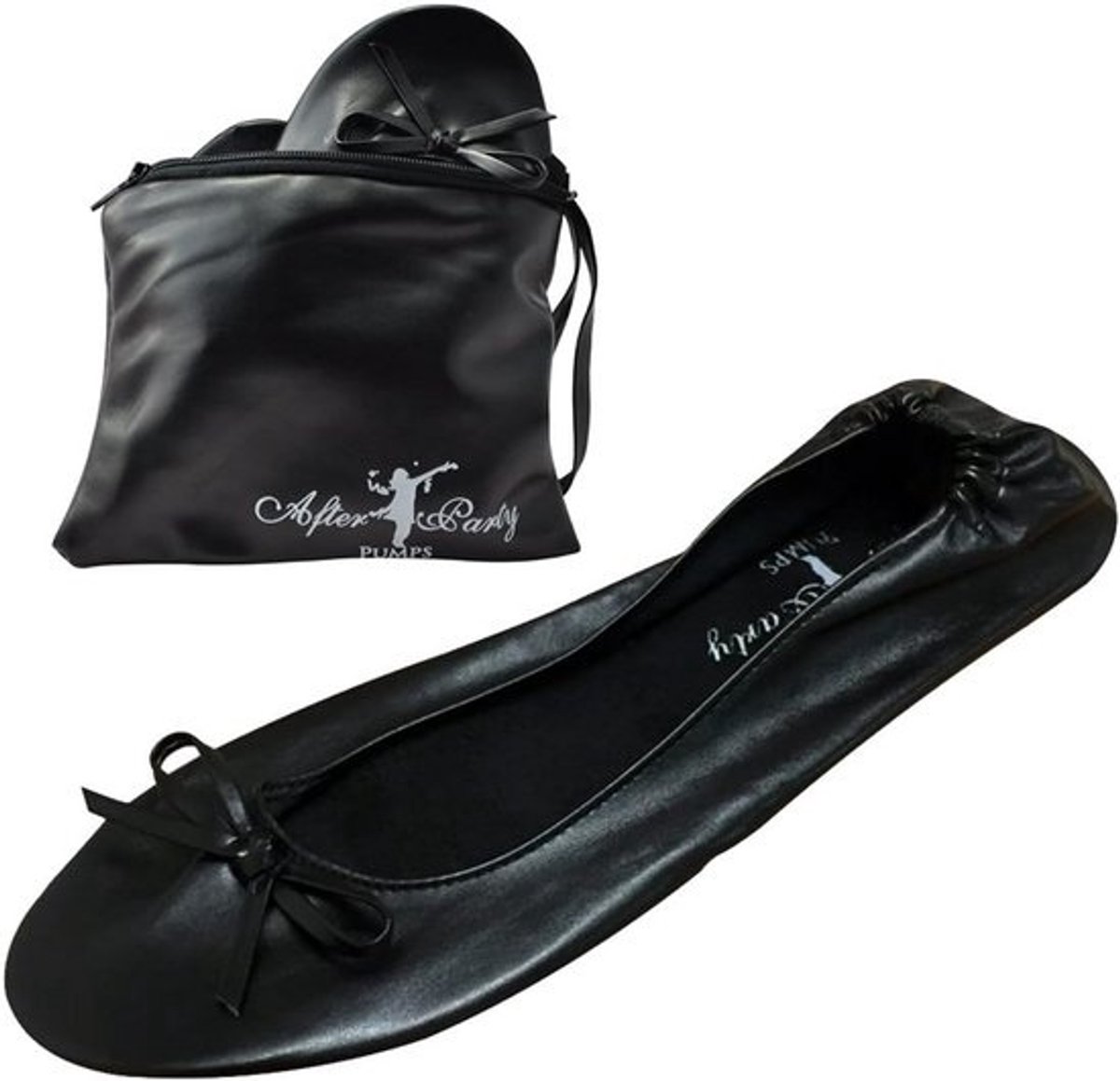 Oprolbare Dames Pumps met Pailletten - Meerdere Maten - Met Draagtas - Voor Werk en Feestelijke Gelegenheden