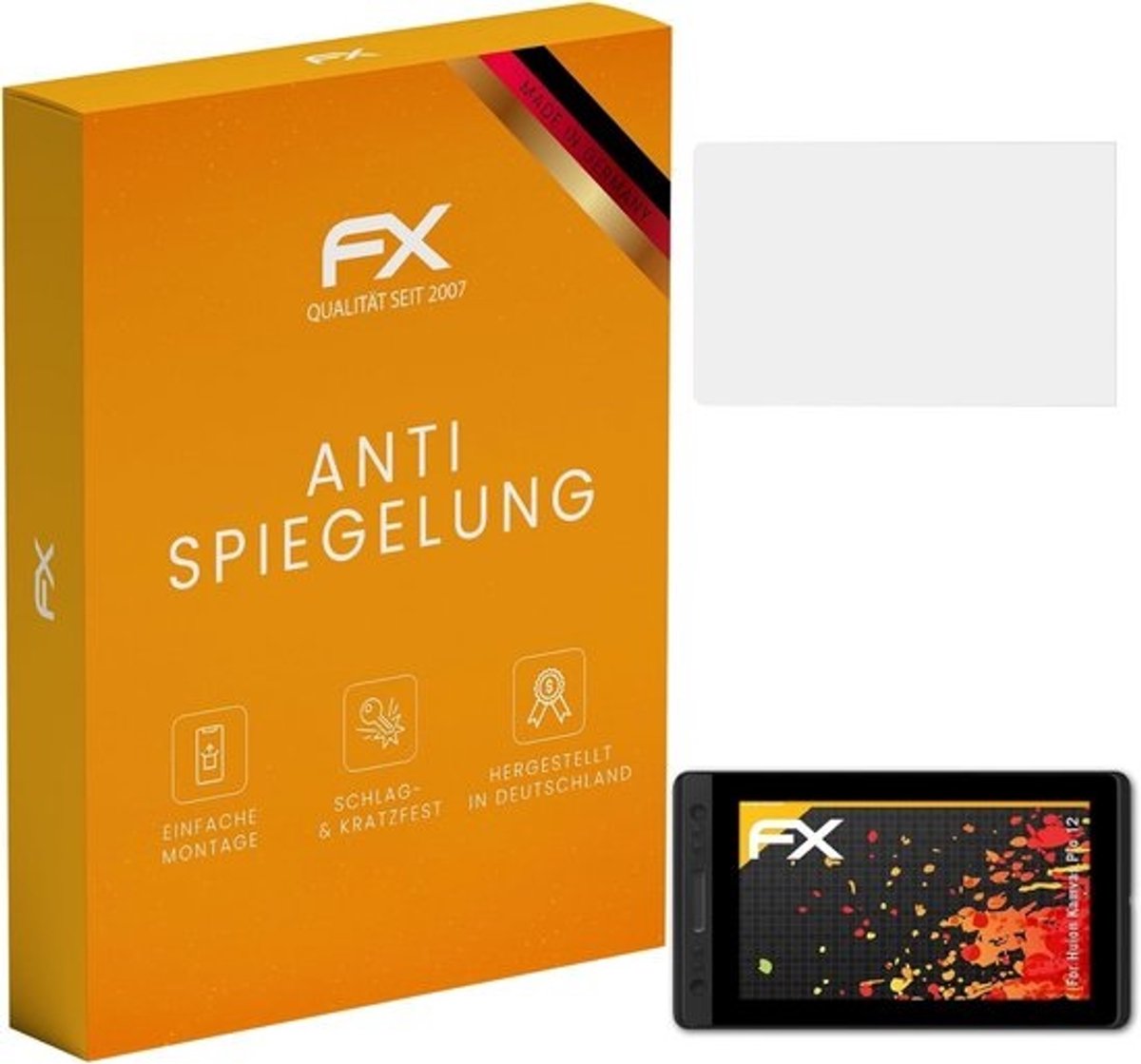 2x Anti-reflectie Screenprotector voor Huion Kamvas Pro 12 - Matte & Schokabsorberend Displayfolie