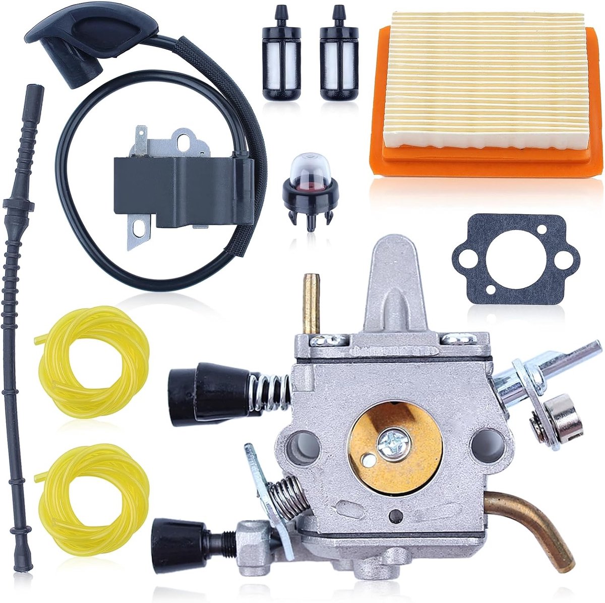 Carburateur en Ontsteking Coils Seal Filter Kit voor Stihl Grasmaaiers en Tuinmachines - 4134 120 00 60, 3, 4 1 34 400 1301, Onderdeel, Accessoires, Vervangingen