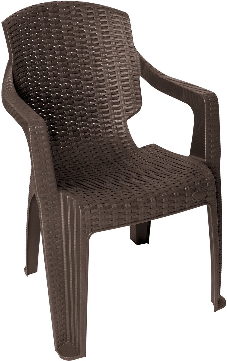 Garronda Tuinstoel Stapelbaar met Rotanlook GD-0254 Bruin
