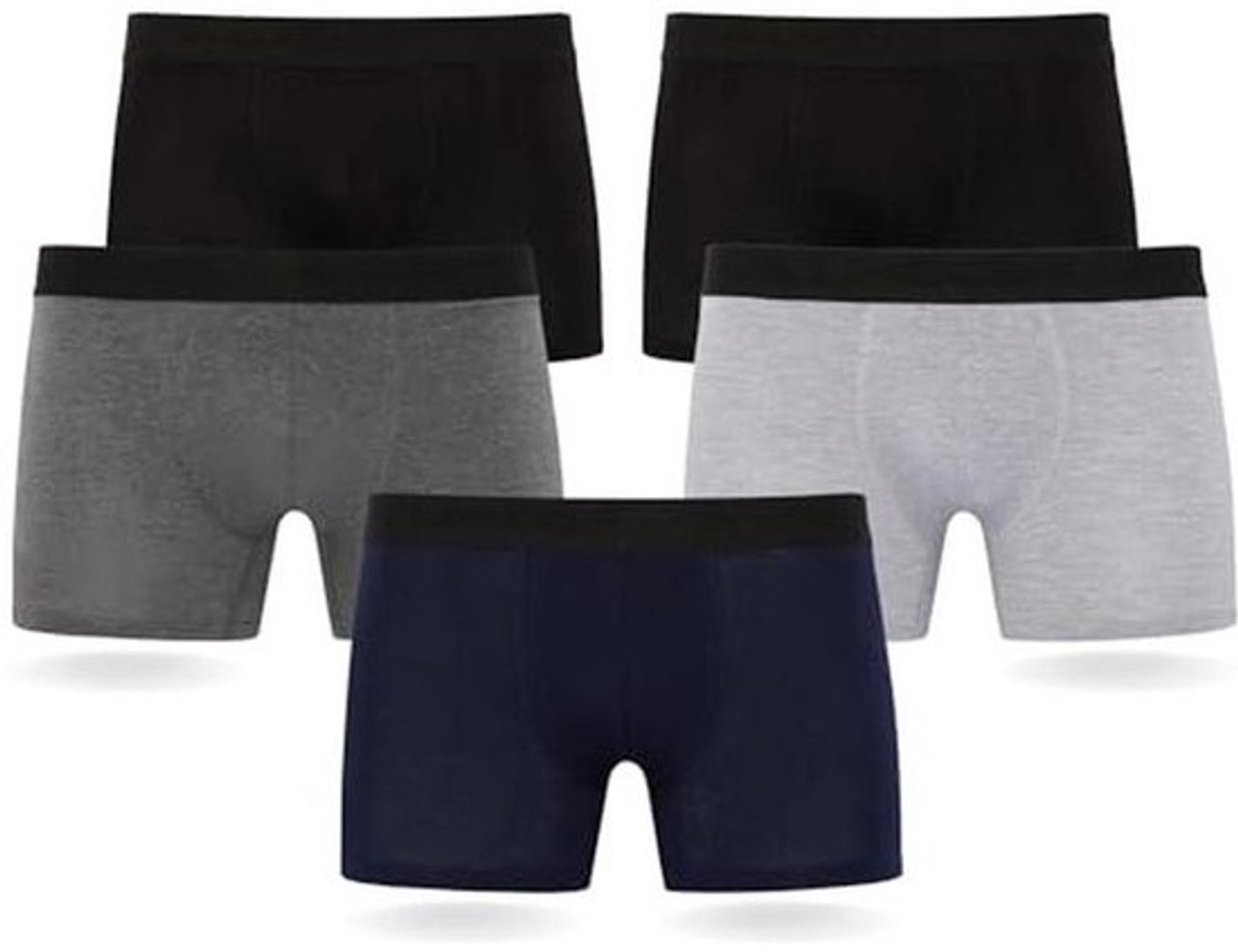 Set van 5 boxershorts voor heren met geurbescherming - ademend en comfortabel herenondergoed voor elke gelegenheid