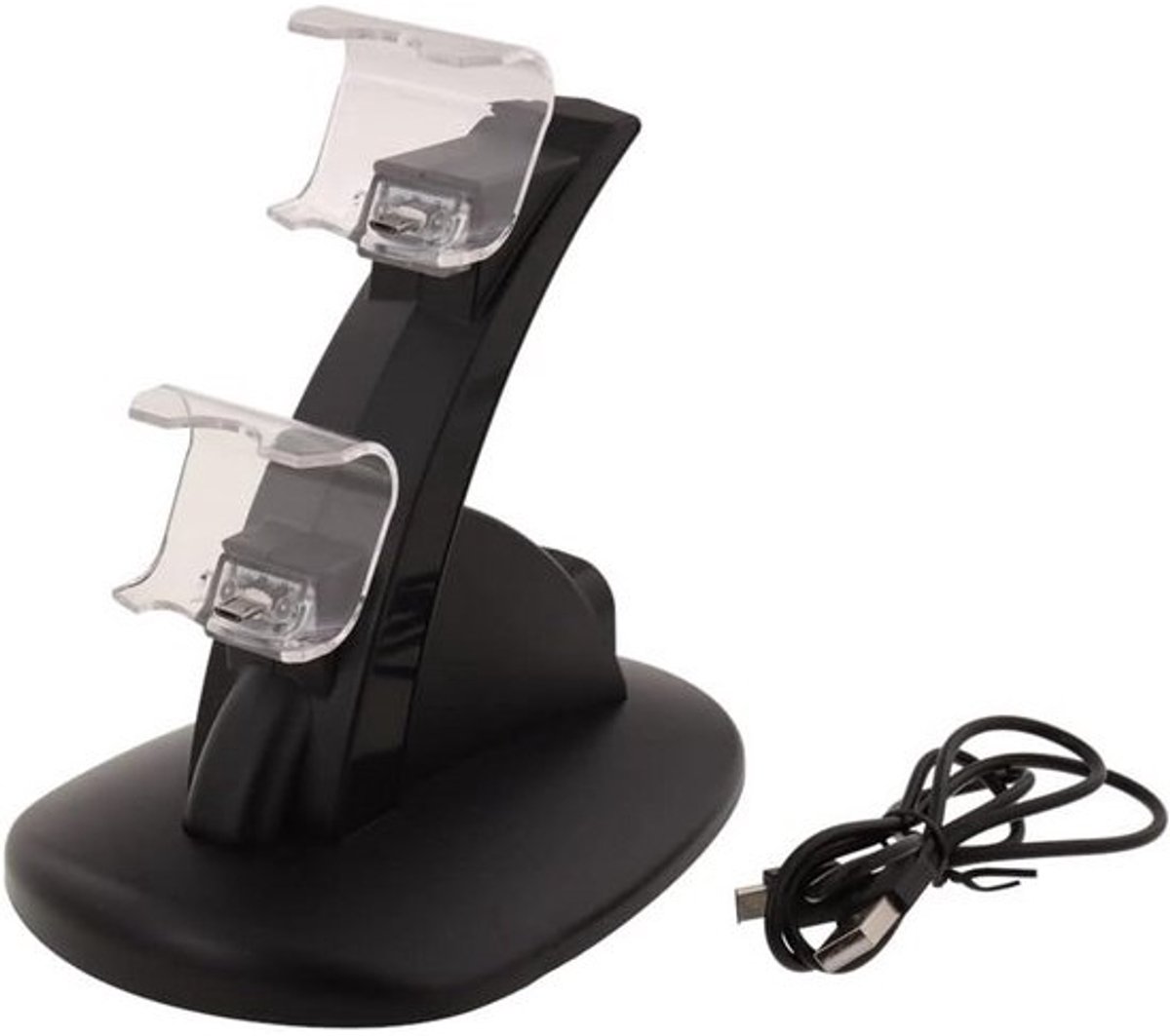 Oplaadstation voor 2 PS4 Controllers - Dual Shock Oplader met USB-kabel