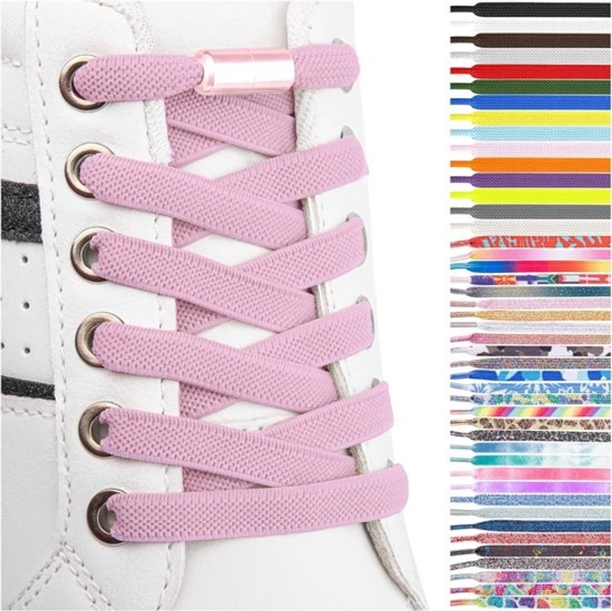 Elastische veters zonder strikken - Snelsluiting voor kinder- en volwassenen schoenen