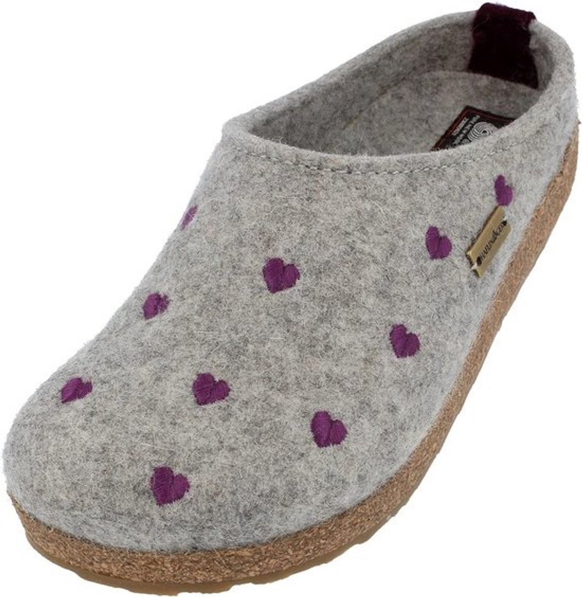 Dames Pantoffels van Vilt - Grizzly Cuoricini Model
