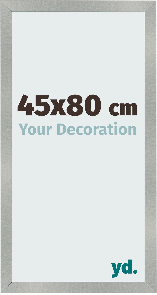 Your Decoration - Fotolijst 45x80 cm - MDF - Aluminium Geborsteld - Bologna