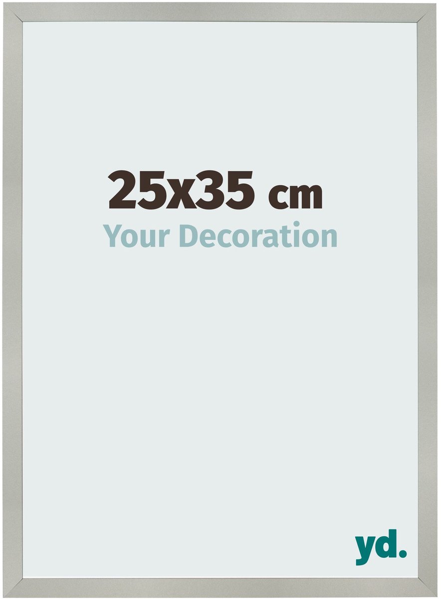 Your Decoration - Fotolijst 25x35 cm - MDF - Zilver Mat - Bologna