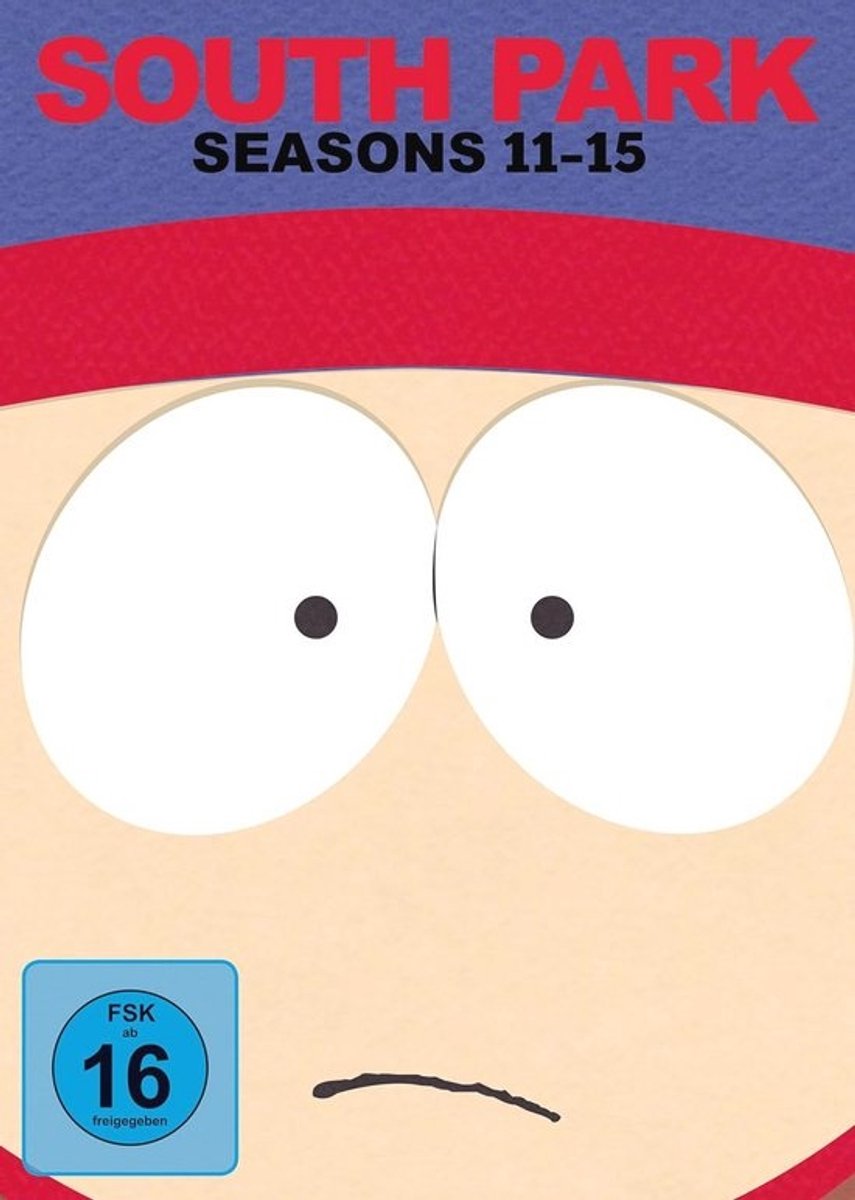 Zeldzaam DVD-boxpakket van seizoenen 11 tot 15 van South Park