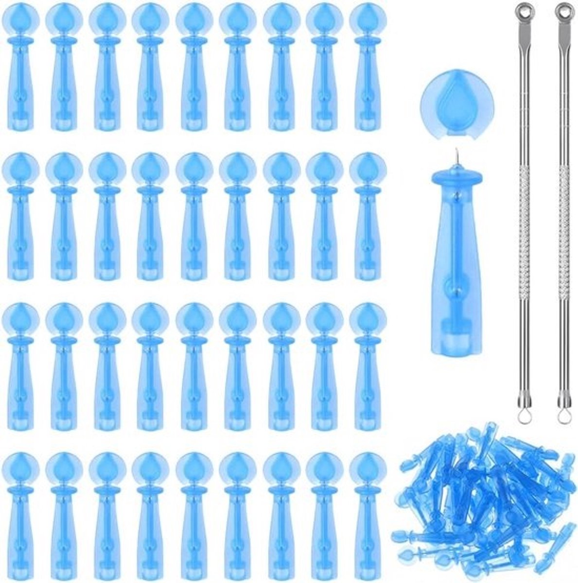 Professionele Mee-eterverwijderaar – 10-in-1 Comedon Trekker Set voor Huiskamer Gezondheidszorg