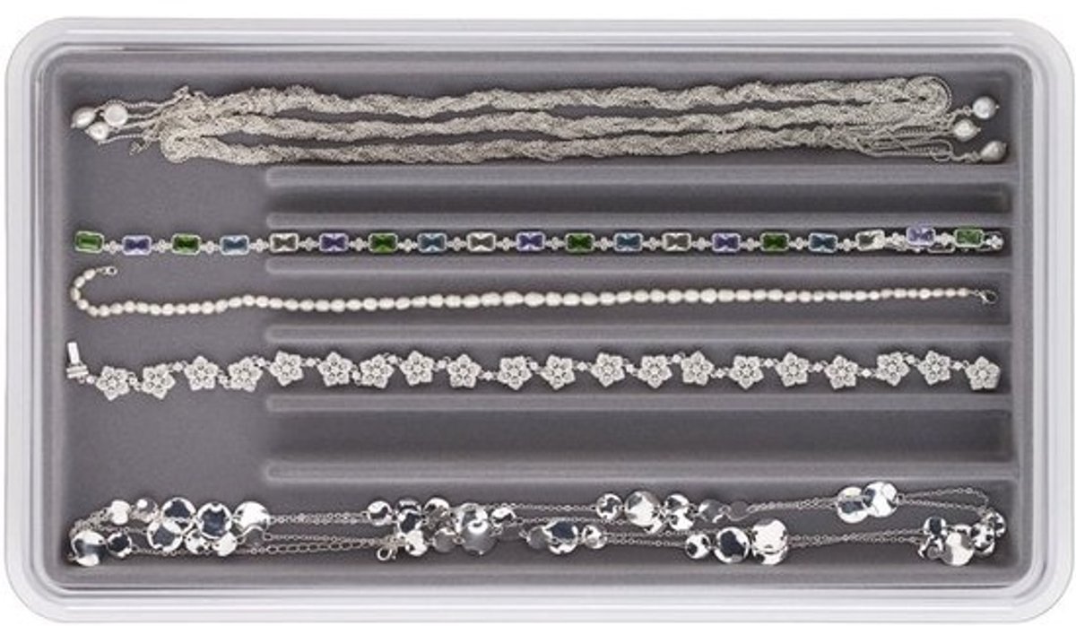 Sieraden Ketting Organizer Dienblad met Aanslagbestendige Voering